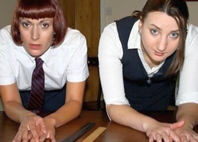 Schoolgirls Bent Over for Punishment 21 of 24 pics