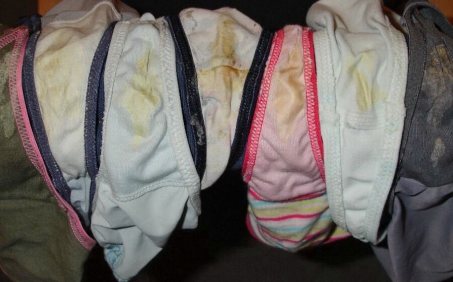 Smelly panties in female secretions on them 3 of 50 pics