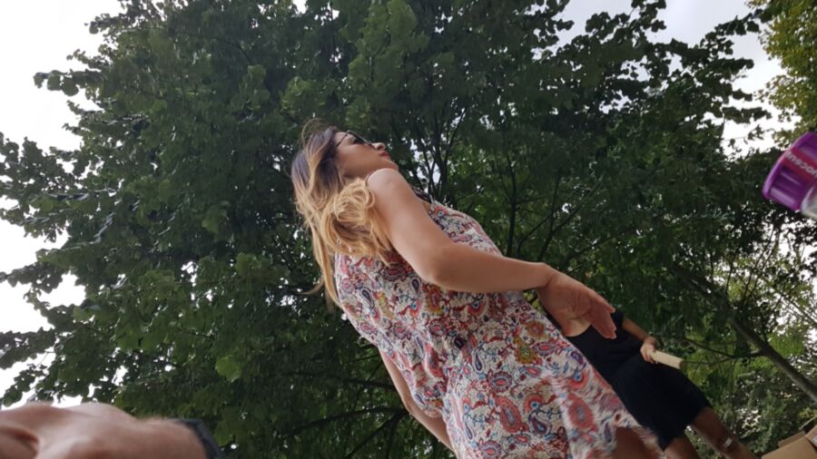 Spying one of my friend (upskirt) 10 of 20 pics