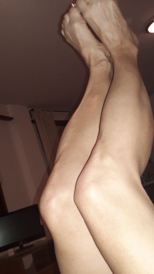 showing my feet and legs 6 of 8 pics