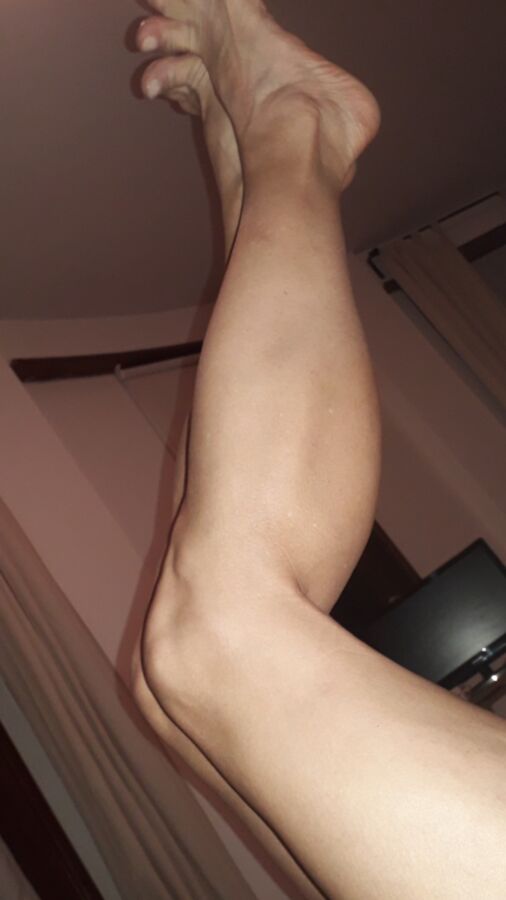 showing my feet and legs 4 of 8 pics