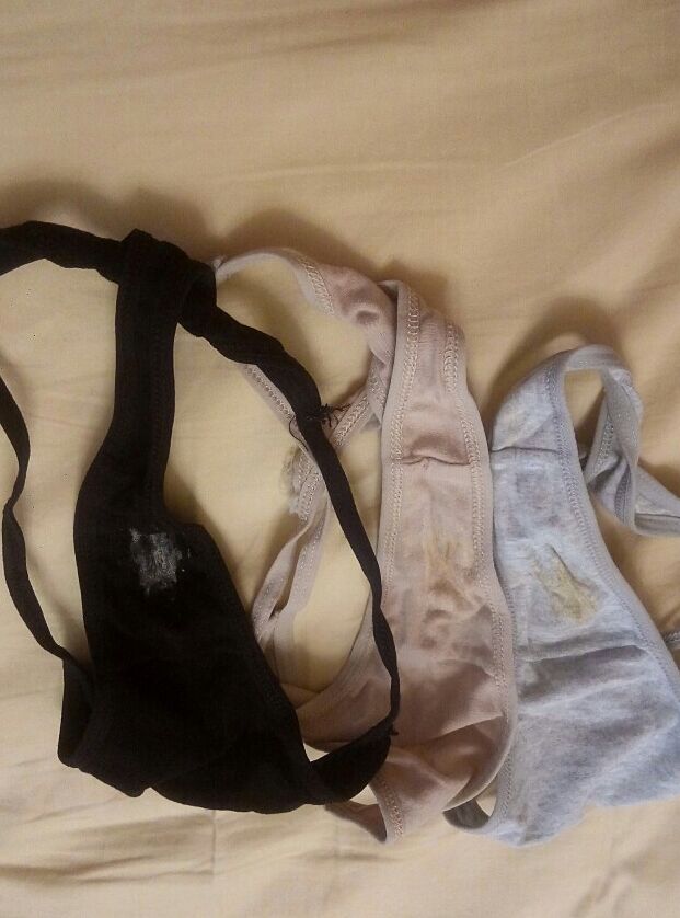 Smelly panties in female secretions on them 14 of 50 pics