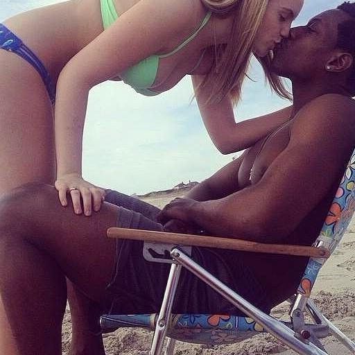 White Girls Choose Black Part II - At The Beach 4 of 72 pics