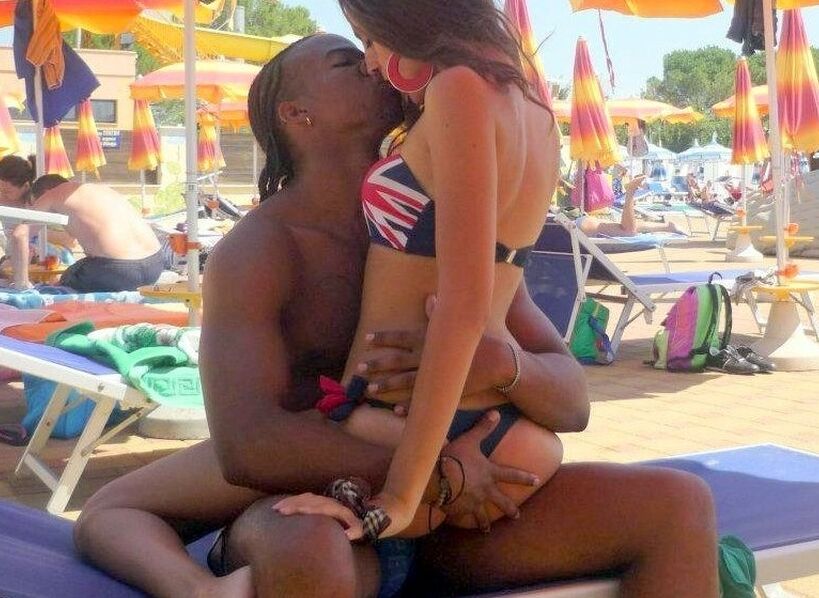 White Girls Choose Black Part II - At The Beach 1 of 72 pics