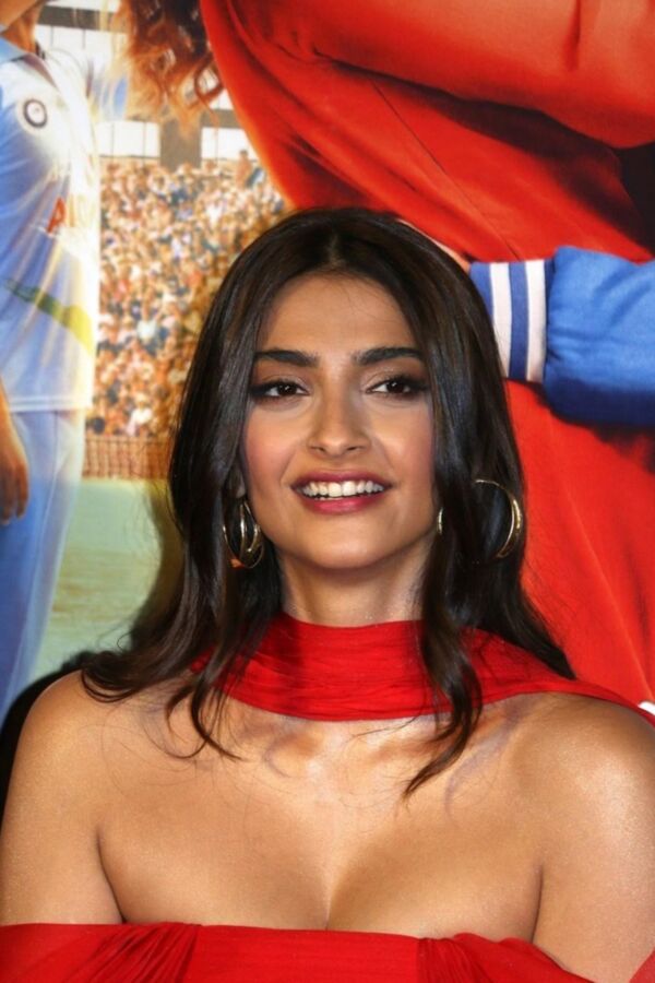 Sonam Kapoor in Red Hot Outfit at The Zoya Factor Trailer Launch 4 of 40 pics