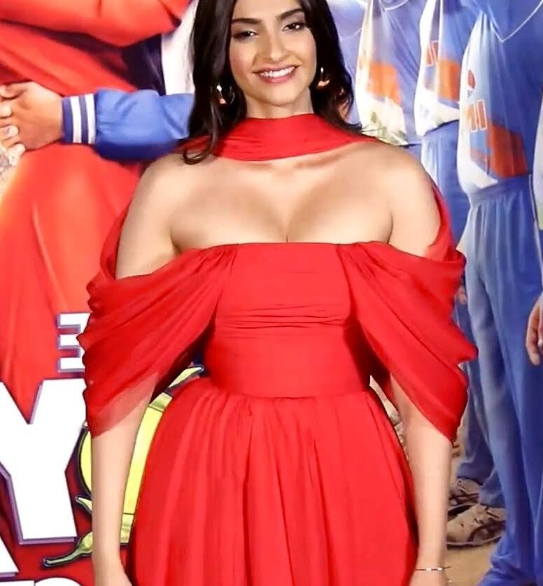 Sonam Kapoor in Red Hot Outfit at The Zoya Factor Trailer Launch 10 of 40 pics