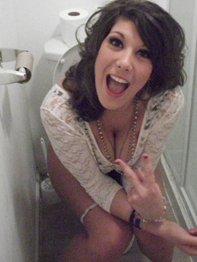 British chav sluts caught on the toilet 13 of 16 pics