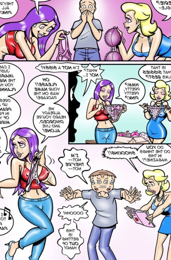 Sissy Neighbour Comic 2 of 15 pics