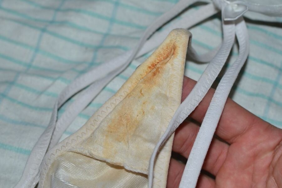 A selection of smelly dirty panties from Russia 17 of 50 pics