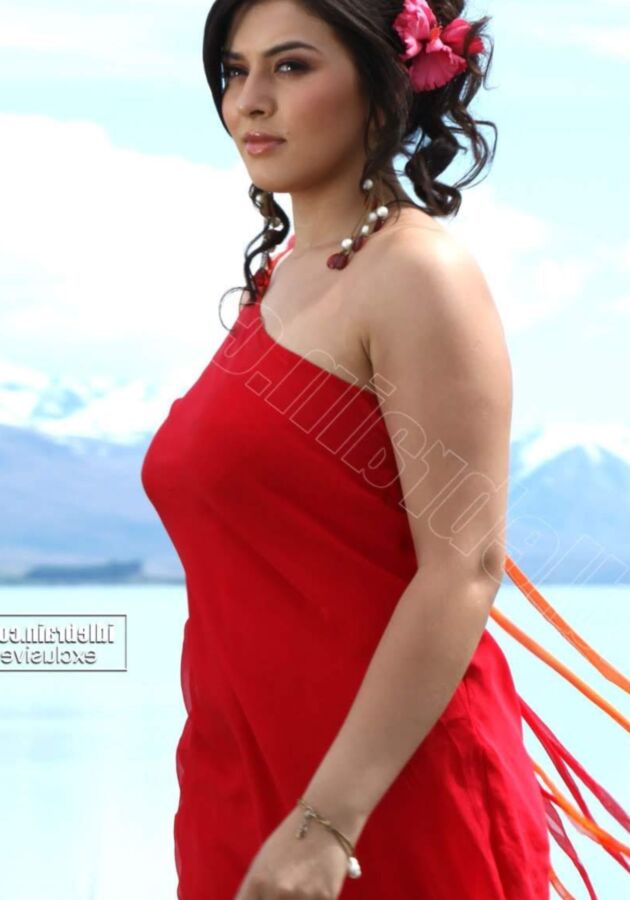 Hansika Motwani- Beautiful Indian Celeb Poses in Sexy Red Outfit 7 of 93 pics
