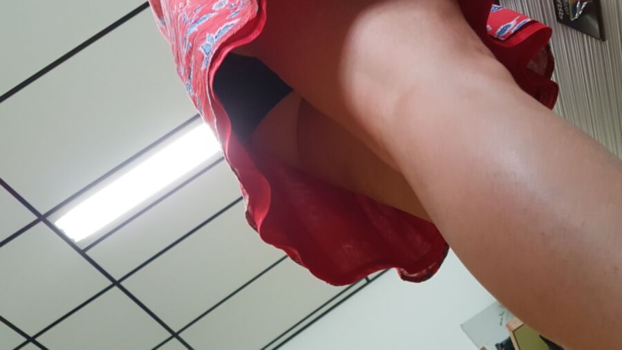 Some candid material I shot at work today (upskirt) 17 of 19 pics