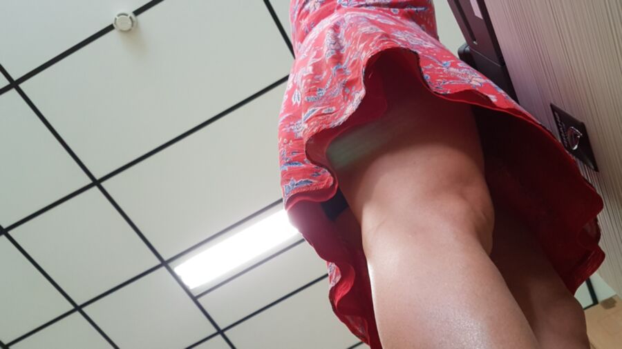 Some candid material I shot at work today (upskirt) 16 of 19 pics