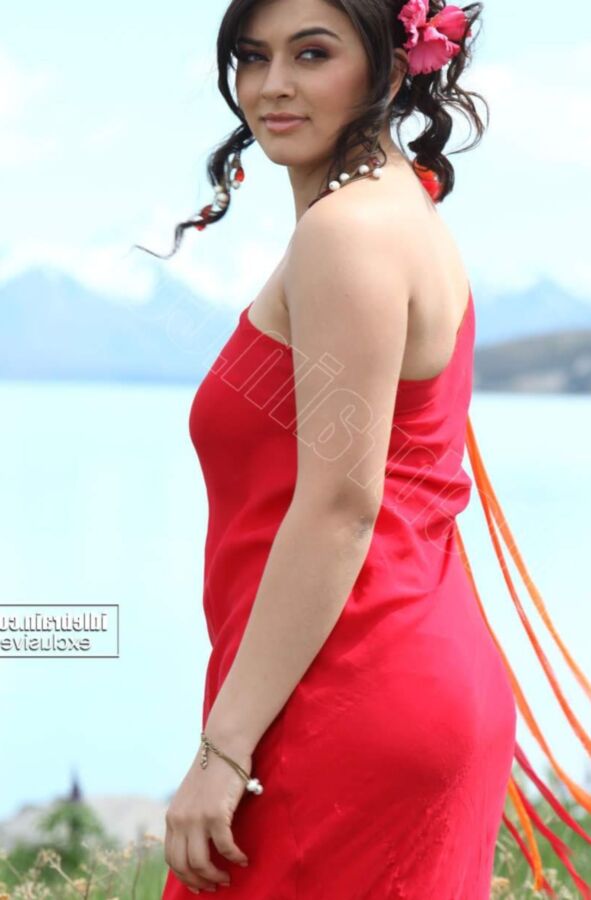 Hansika Motwani- Beautiful Indian Celeb Poses in Sexy Red Outfit 6 of 93 pics