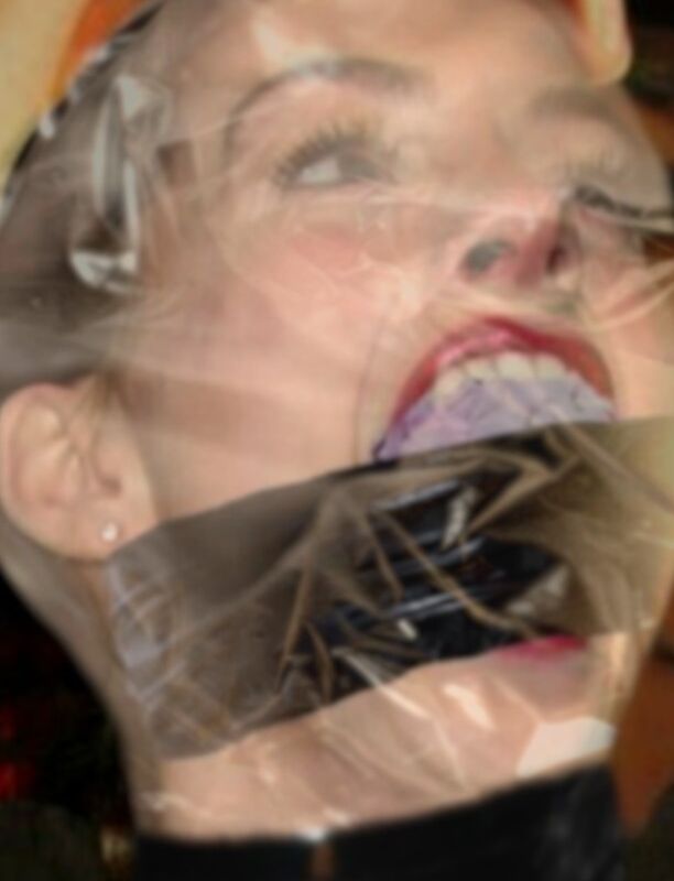 Breathplay and bagging: fakes and manips (Gagged At Once) 14 of 79 pics