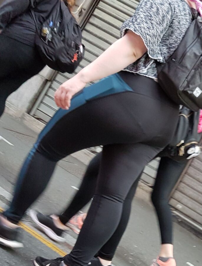 Hot chubby with see trough legging (candid) 20 of 21 pics