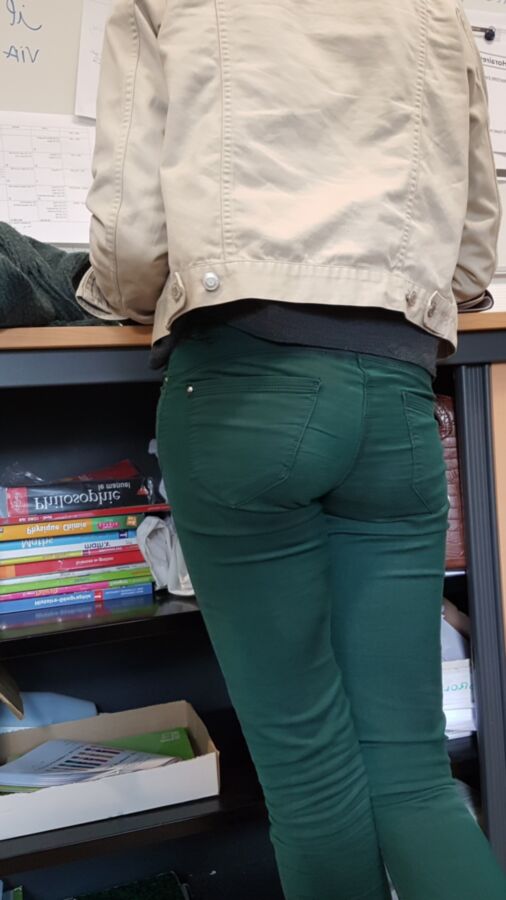 My sexy coworker panty peek and VPL (candid) 12 of 16 pics