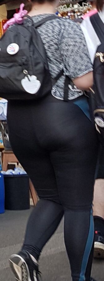 Hot chubby with see trough legging (candid) 2 of 21 pics
