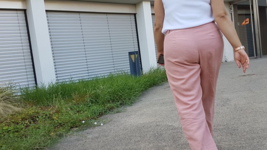 My Sexy Arab coworker and her huge butt VPL (candid) 10 of 12 pics