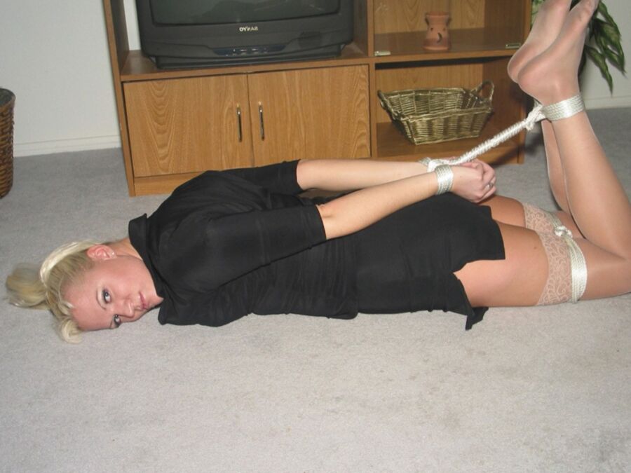 Clarissa Doll - Bound And Hogtied On Floor 2 of 35 pics