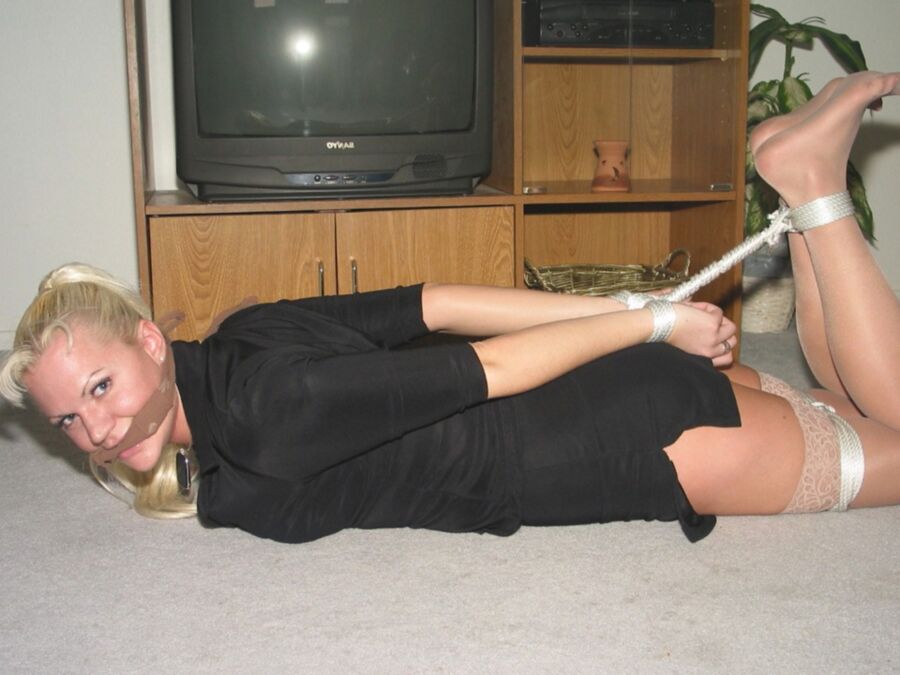 Clarissa Doll - Bound And Hogtied On Floor 15 of 35 pics