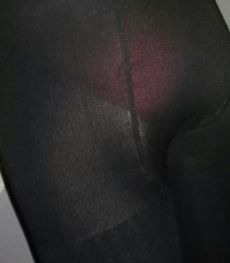 Her leggins and red panties 9 of 30 pics