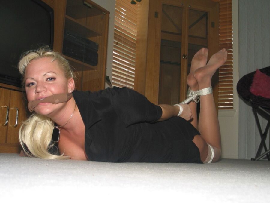 Clarissa Doll - Bound And Hogtied On Floor 19 of 35 pics