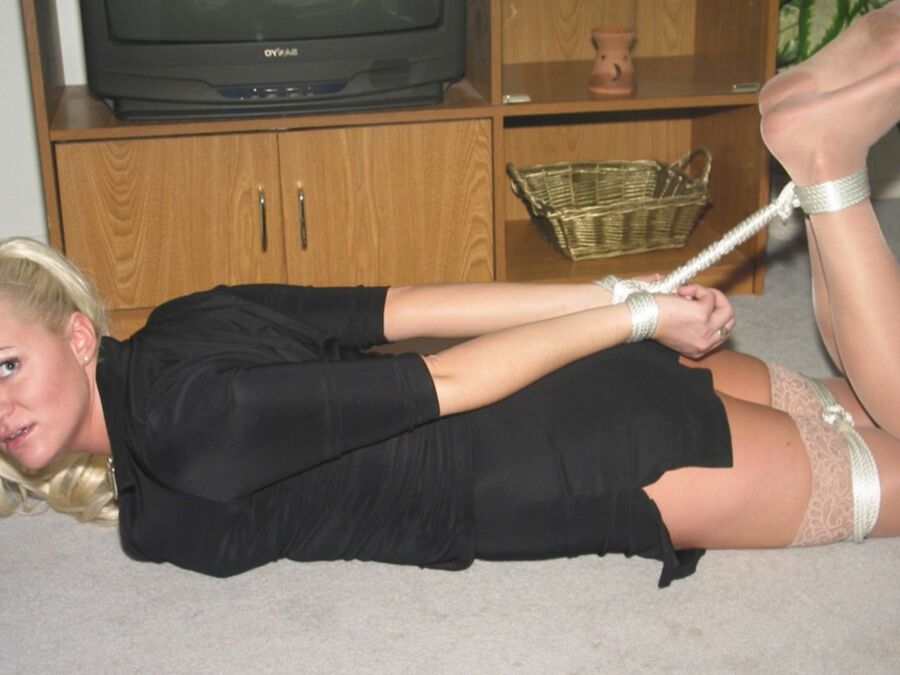 Clarissa Doll - Bound And Hogtied On Floor 1 of 35 pics