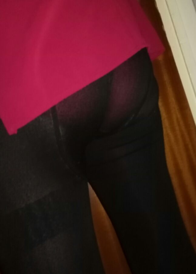 Her leggins and red panties 12 of 30 pics