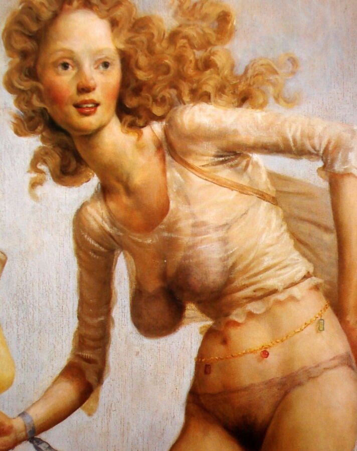 Redhead erotic paining by John Currin  4 of 11 pics