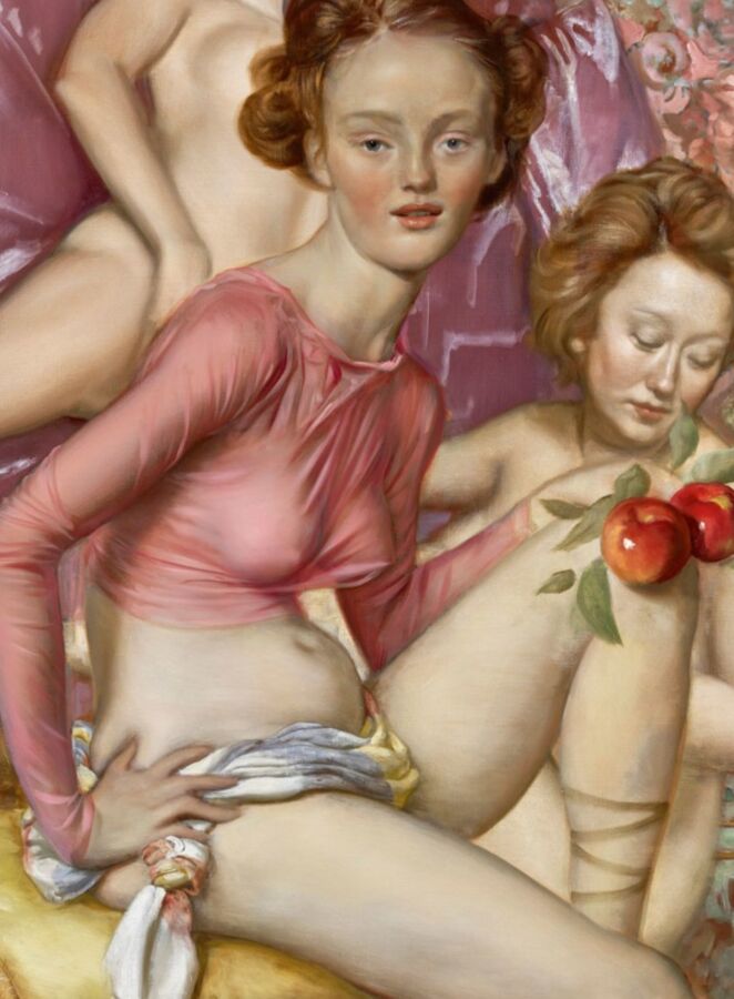 Redhead erotic paining by John Currin  1 of 11 pics