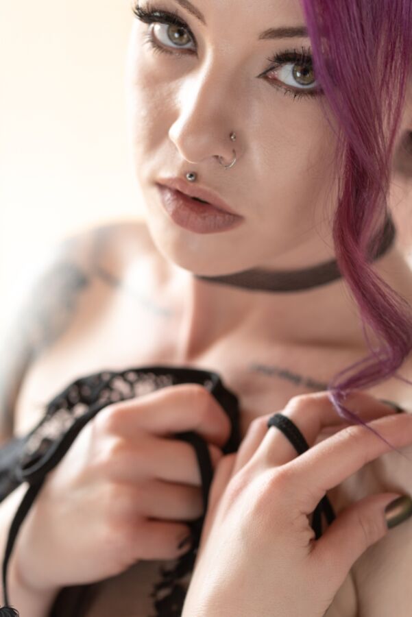 Suicide Girls - Tina Marie - Cafe Lingerie 13 of 60 pics
