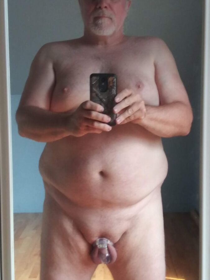 fat fag in chastity 3 of 17 pics