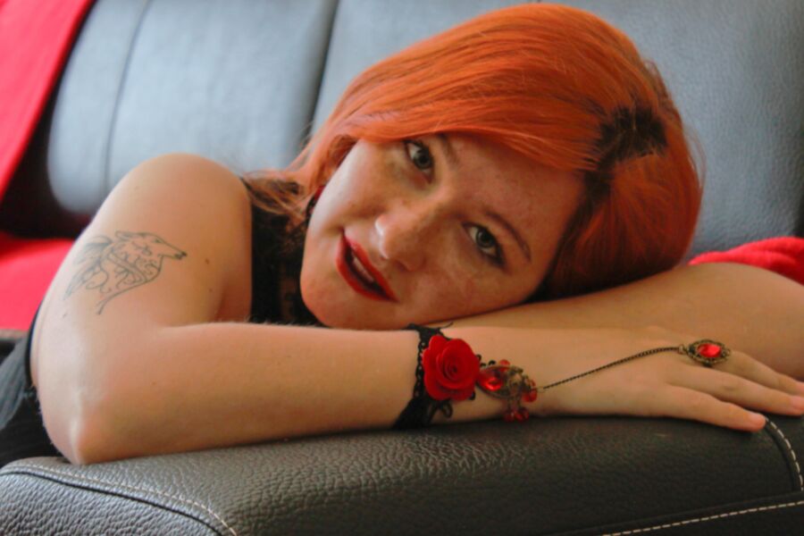 Suicide Girls - Dafiel - Red Fire 2 of 59 pics