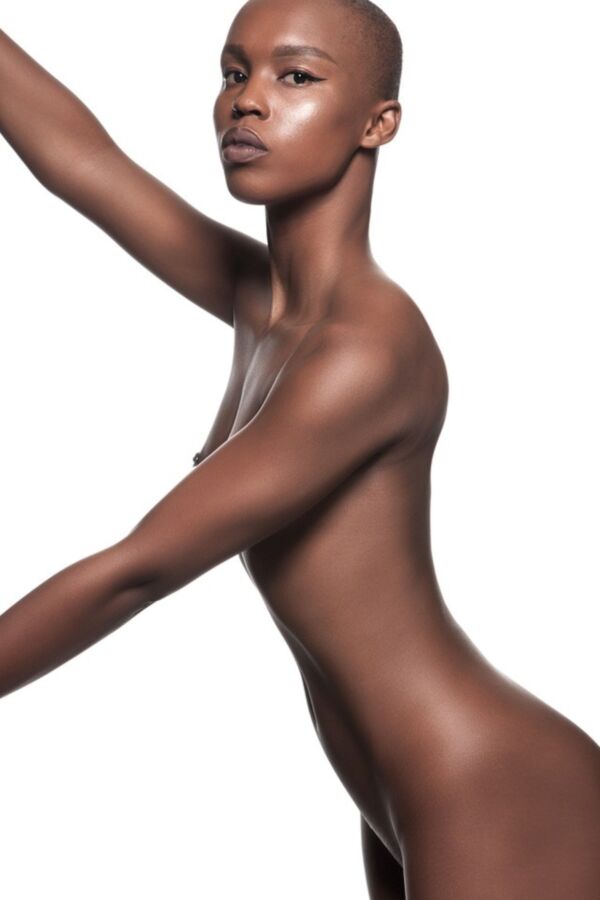 Bald black nude model 19 of 19 pics
