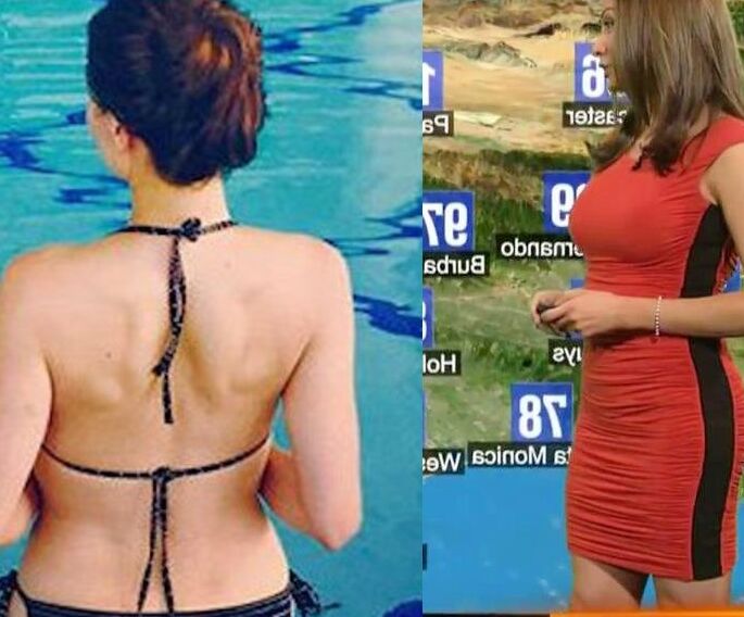 Liberte Chan KTLA Weather Dress Vs Bikini Jerk Challenge 12 of 25 pics