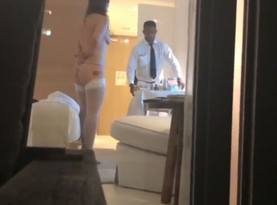 Texas Wife dared to flash room service black guy 3 of 7 pics