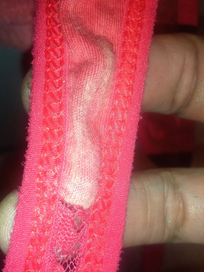 Her new red lase thong 1 of 5 pics
