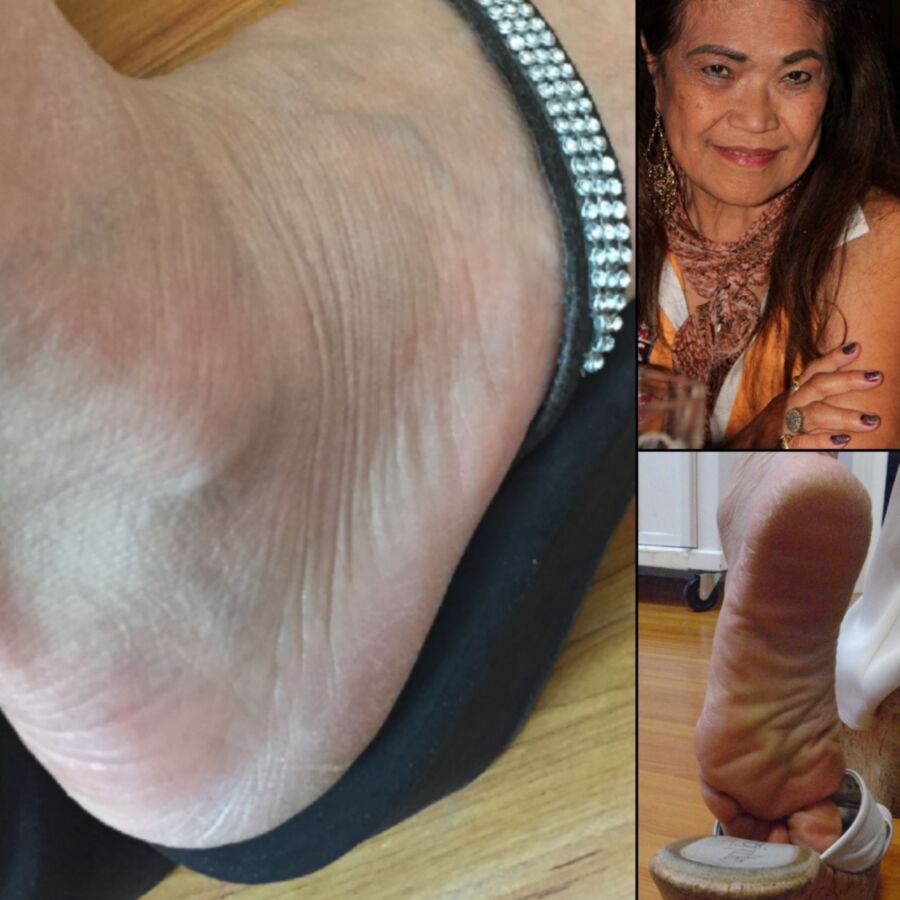 Mature Asian Granny footjob wishlist 3 of 8 pics