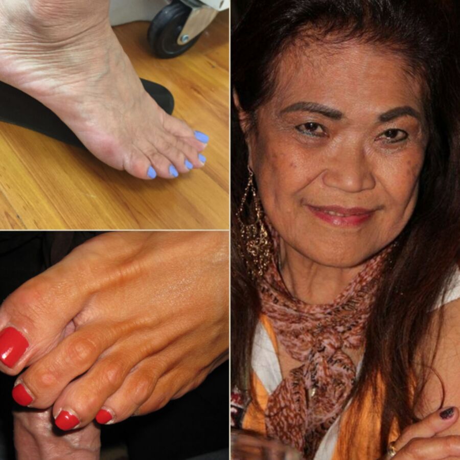 Mature Asian Granny footjob wishlist 7 of 8 pics