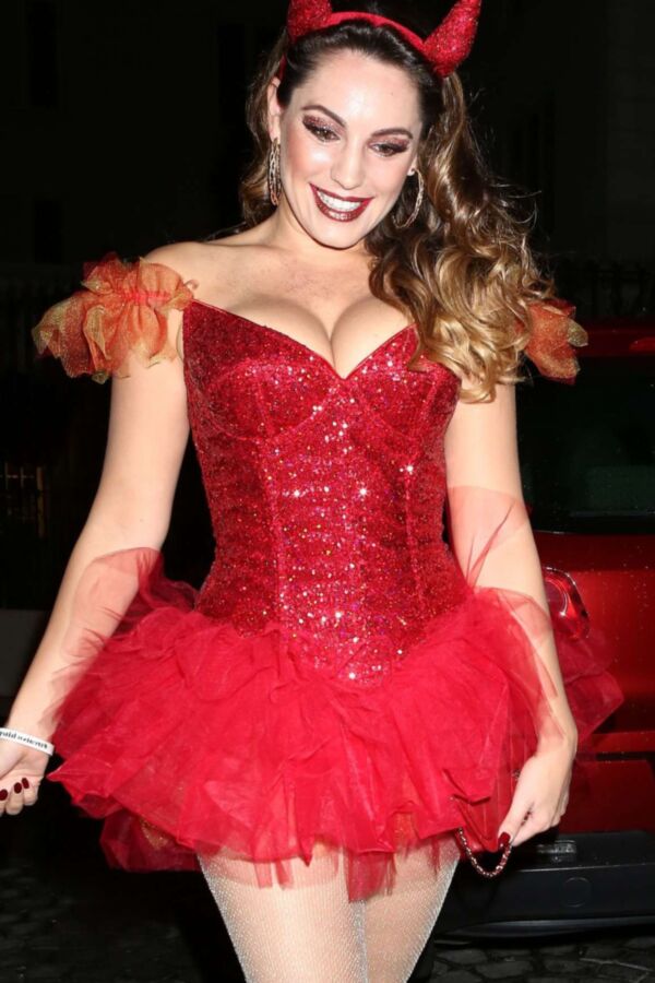 Kelly Brook - Busty British Babe as Naughty Devil for Halloween 23 of 74 pics