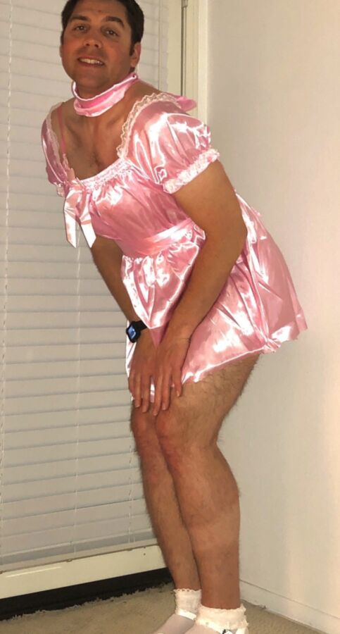 Marky Loves to be Exposed and Show His Face in Sissy Dresses 4 of 8 pics