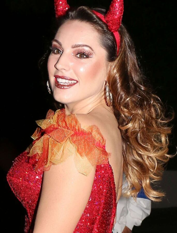 Kelly Brook - Busty British Babe as Naughty Devil for Halloween 11 of 74 pics