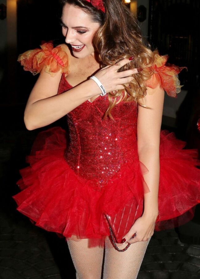 Kelly Brook - Busty British Babe as Naughty Devil for Halloween 14 of 74 pics