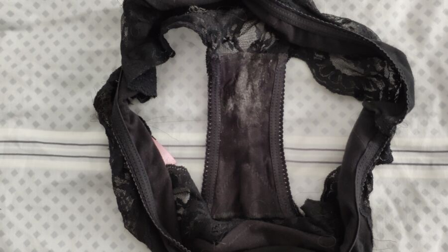 More of her used underwear with stains and one pic of her 11 of 16 pics