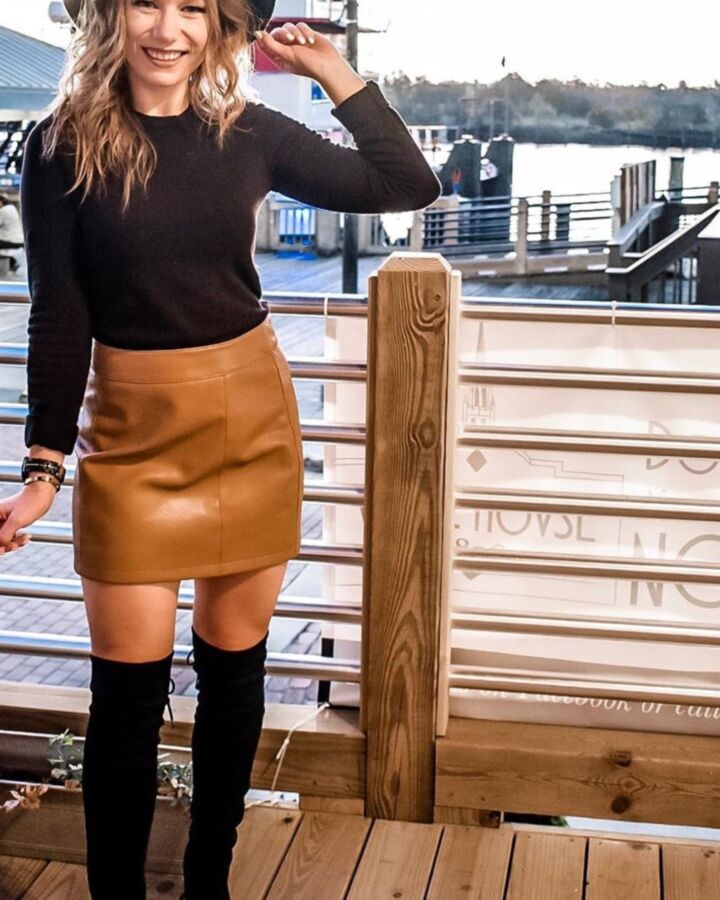 otk boots and leather skirt 18 of 41 pics