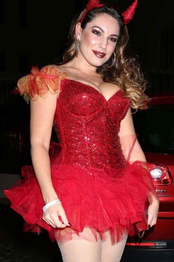 Kelly Brook - Busty British Babe as Naughty Devil for Halloween 19 of 74 pics