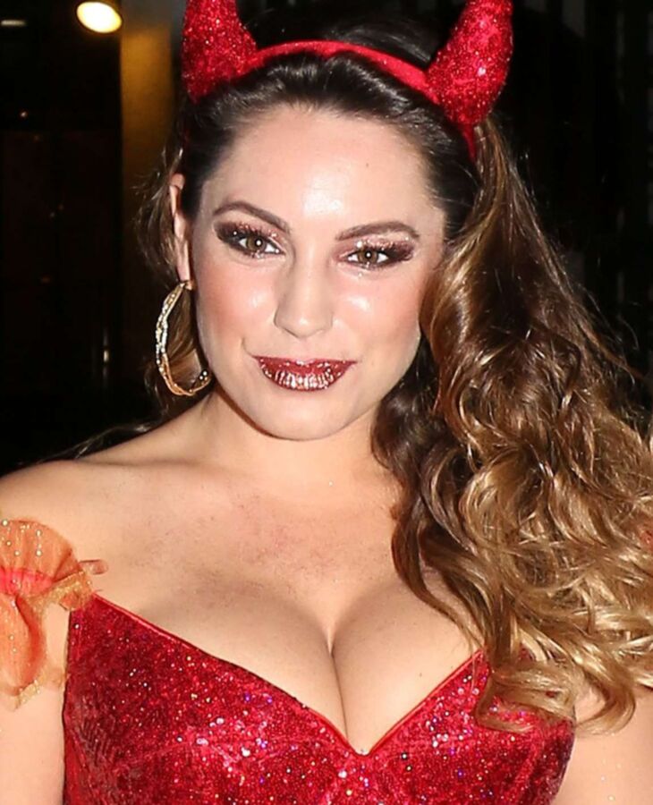 Kelly Brook - Busty British Babe as Naughty Devil for Halloween 1 of 74 pics