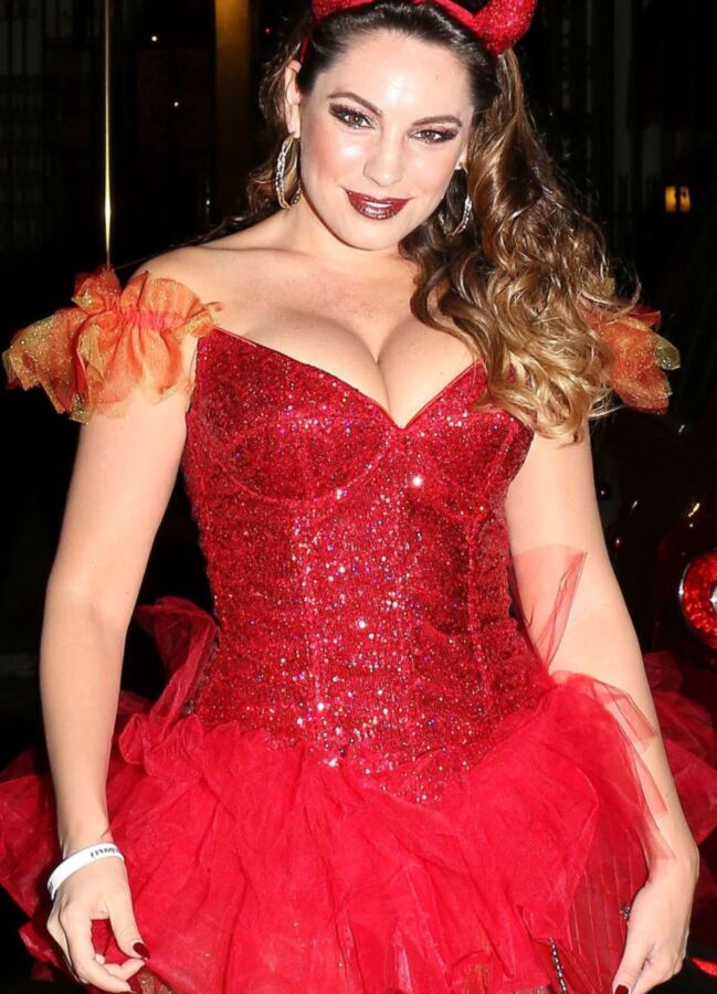 Kelly Brook - Busty British Babe as Naughty Devil for Halloween 2 of 74 pics