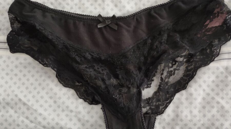 More of her used underwear with stains and one pic of her 9 of 16 pics