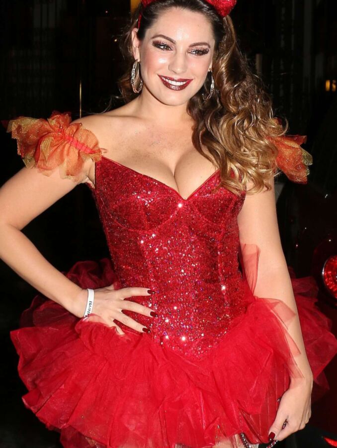 Kelly Brook - Busty British Babe as Naughty Devil for Halloween 20 of 74 pics